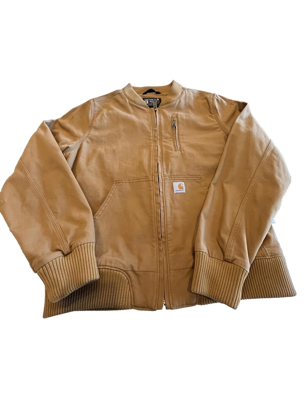 Carhartt Jacket Crawford Bomber Womens Relaxed X Large (16-18) Brown Full Zip